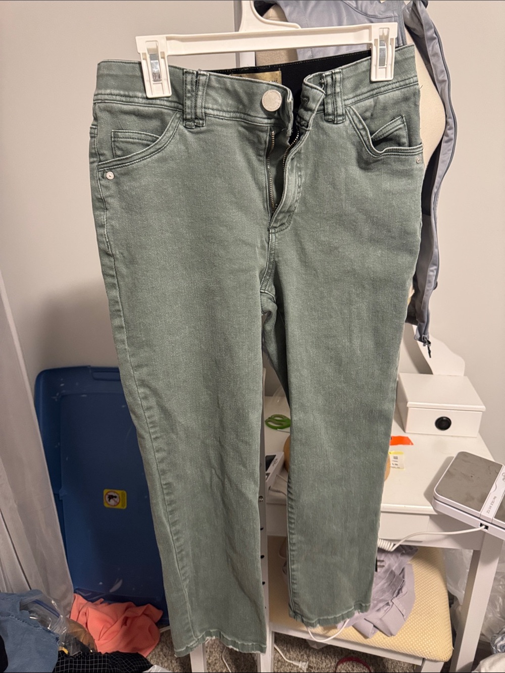 Democracy Olive Green Straight Leg Jeans